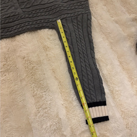 Zara Charcoal Cable Knit Cardigan - Picture 5 of 6